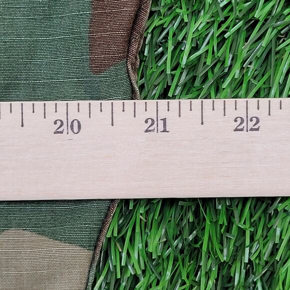 Vintage Woodland Camo Coat Jacket S/M 21x26 Blue Brown Black - Picture 15 of 16